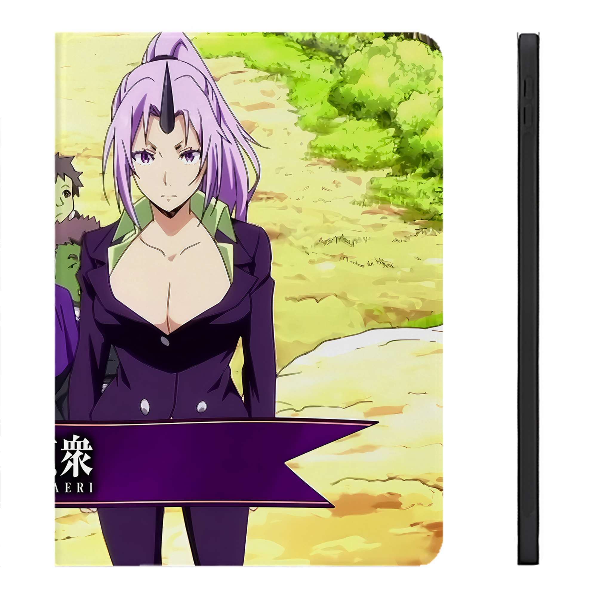 （画像用） 転スラ Regarding Reincarnated to Slime IPadケース ペンホルダー付き ブックスタイルデザイン